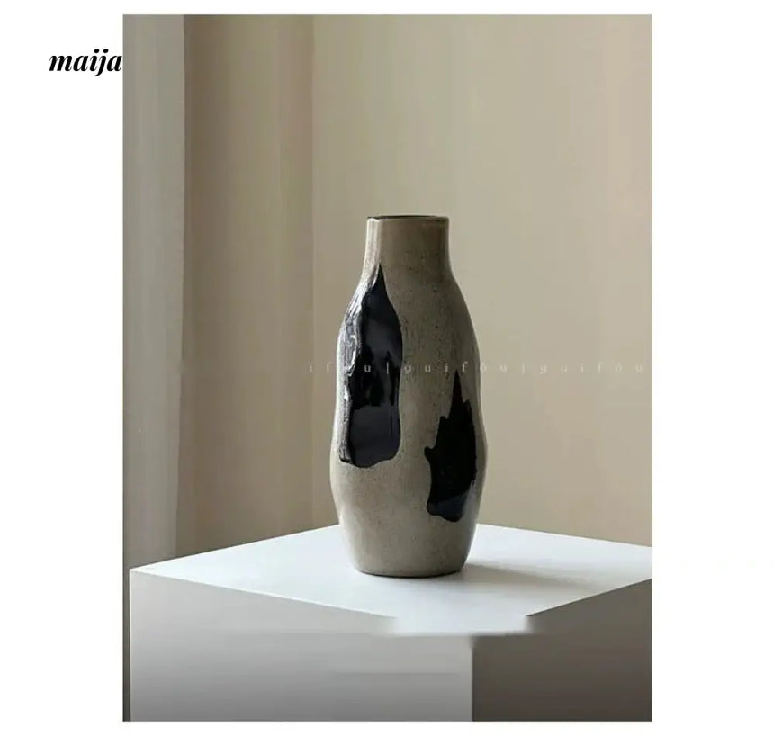 GUIFOU Wabi Sabi Handmade Glazed Vase from GUIFOU