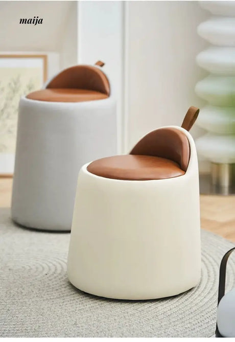 LOWERLEFT Leather Dressing Table Stool from HOBBYTREE
