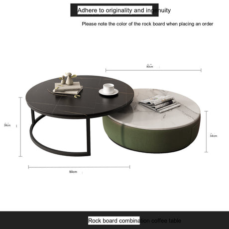 FASATI Oliver Chic Modern Round Coffee Table from FASATI