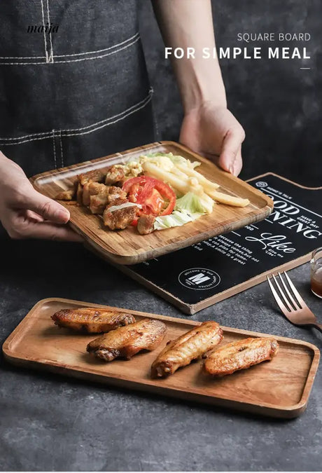 Rectangular Wooden Serving Plate from maija