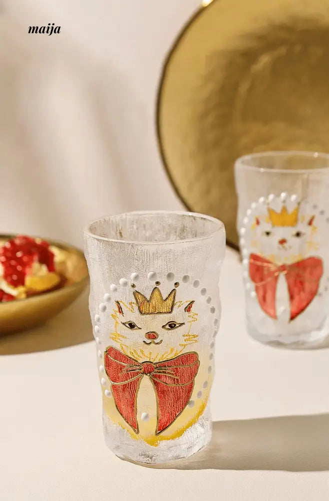Cat Queen Strawberry Mojito Glass from Shikagawa