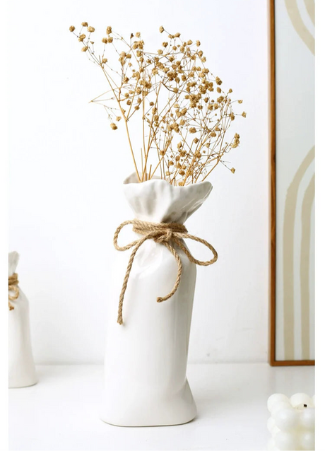 LENYVASEN Aurora Paper Bag Ceramic Vase from LENYVASEN