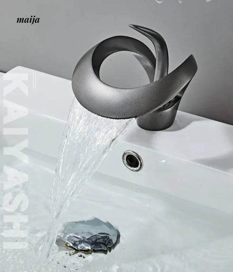 Crown Waterfall Basin Faucet from Kaiyashi