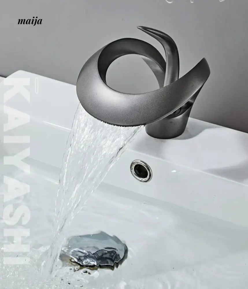 Crown Waterfall Basin Faucet from Kaiyashi