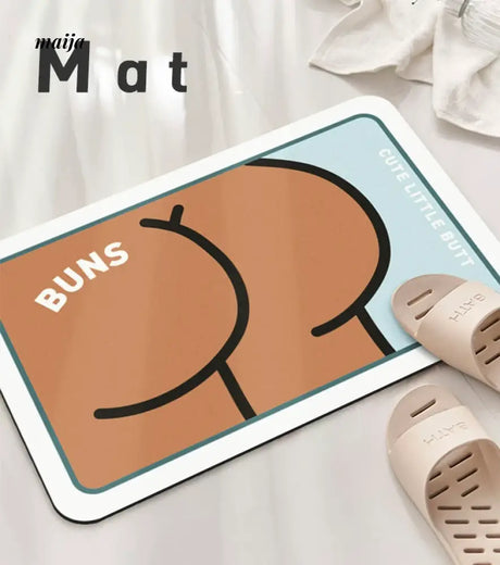 TIPTOE BUNS Bath Mat from TIPTOE