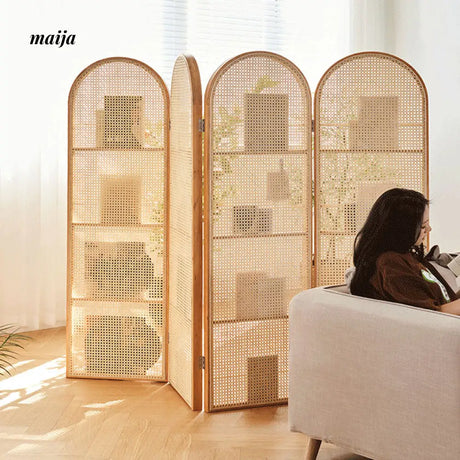 Rattan Foldable Partition Walls from maija
