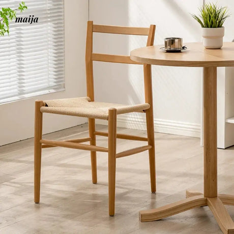 MIKA Braided Rope Beech Wood Chair from MIKA