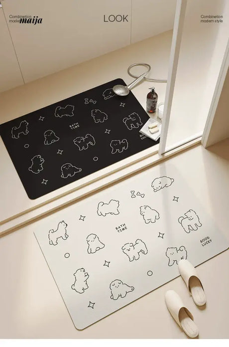 Puppy Field Bath Mat from maija