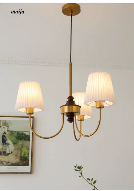 NANCY French Retro Chandelier Modern Bedroom Lamp from NANCY