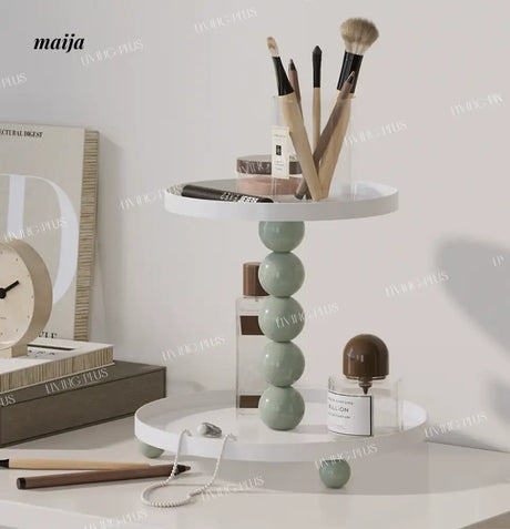 LIVINGPLUS Double-Layer Cosmetic Storage Rack from LIVINGPLUS
