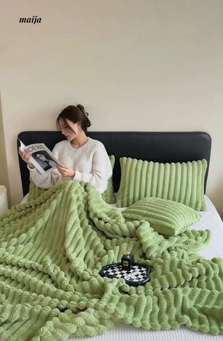 Rabbit Plush Blanket from maija