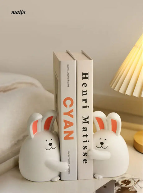 Hugging Rabbits Bookends from maija