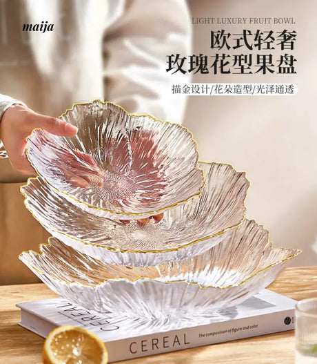MOSE Nordic Shell Glass Plate from MOSE