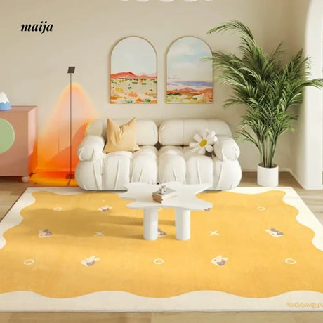 TIPTOE Caramel Cheese Ring Rug from TIPTOE