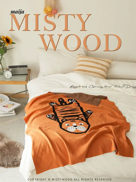 MISTYWOOD Cute Tiger Pillow for Living Room from MISTYWOOD