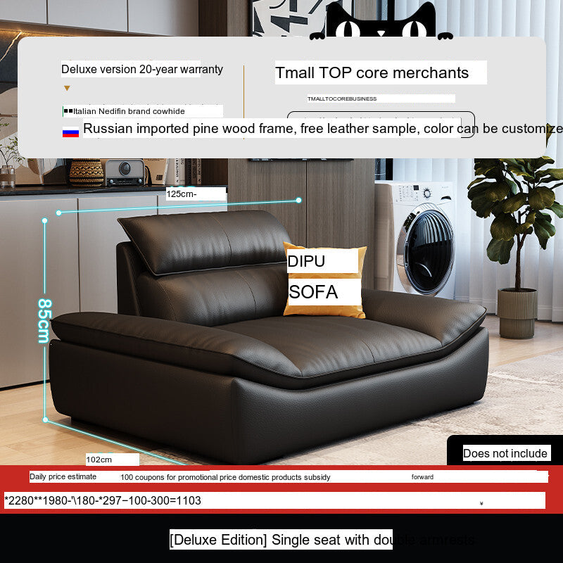DIPU Roman Modern Leather Sofa from DIPU