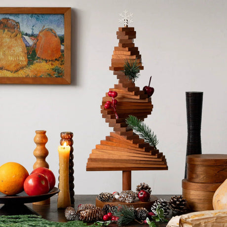 MUMO Hazel Solid Wood Christmas Tree Decor from MUMO