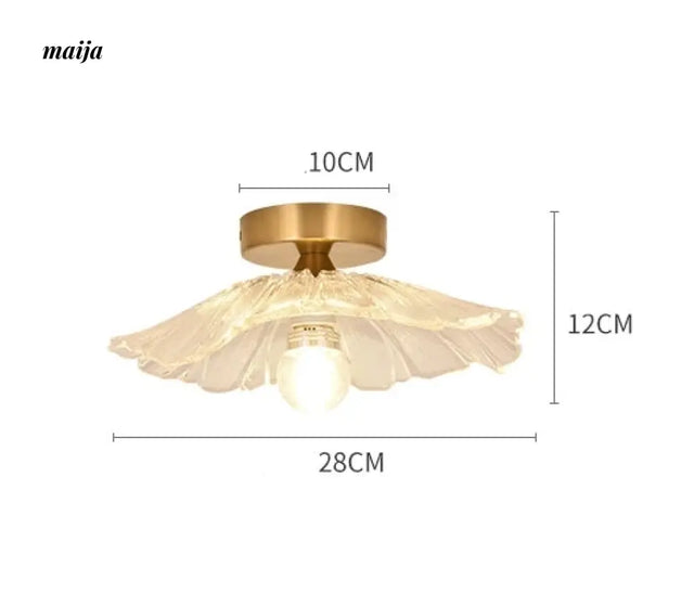 GVG Lotus Leaf Crystal Ceiling Light from GVG