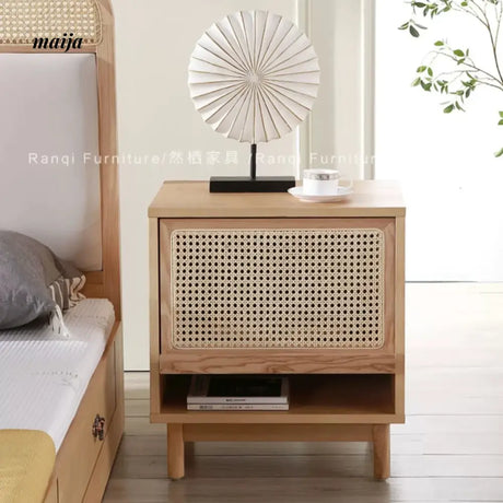 RATTAN CRAFTSMAN Wooden Bedside Cabinet from RATTAN CRAFTSMAN