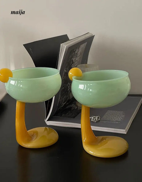 Cartoon Duck Feet Cocktail Glass from maija
