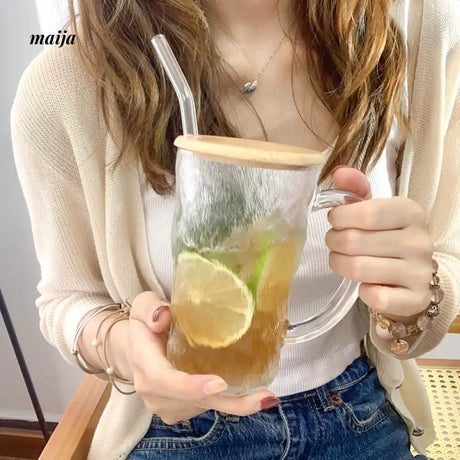 BANKE Glacier Tattoo Glass Water Drink Cup from BANKE