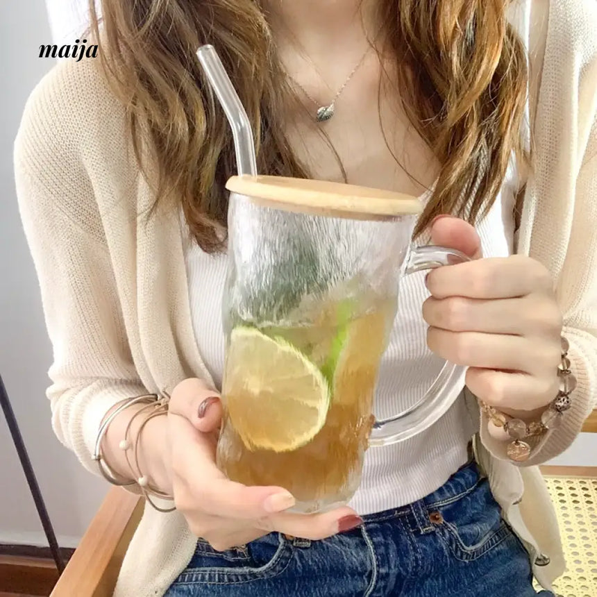 BANKE Glacier Tattoo Glass Water Drink Cup from BANKE