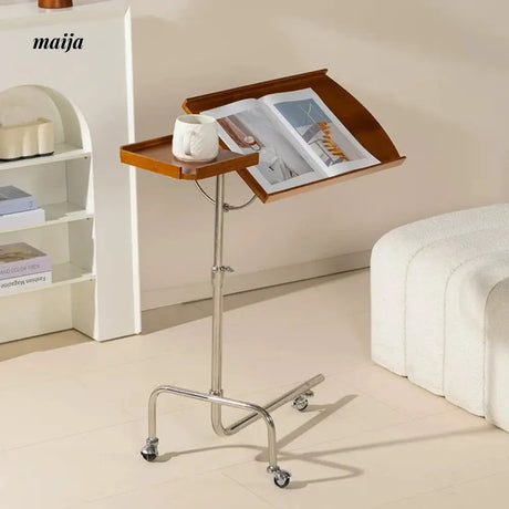 MIKA Movable Solid Wood Bedside Table from MIKA