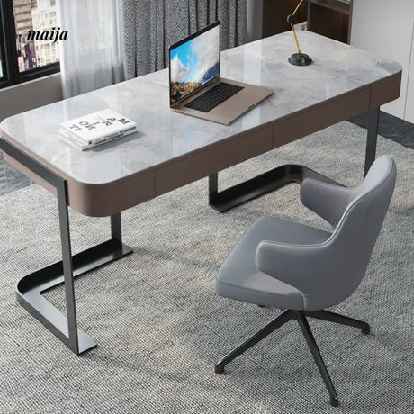 LATE AUTUMN Luxury Rock Board Desk with Chair Combination from LATE AUTUMN