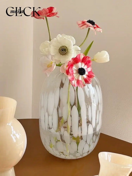 CLICK Big Belly Glass Vase for Hydroponic Flowers from CLICK