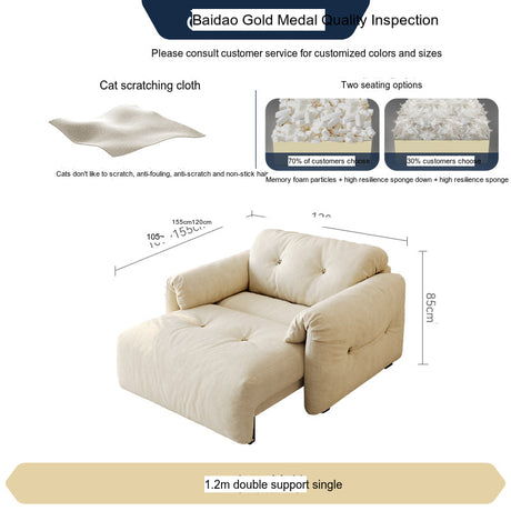 FASATI Orlando Plush Telescopic Sofa Cloud from FASATI