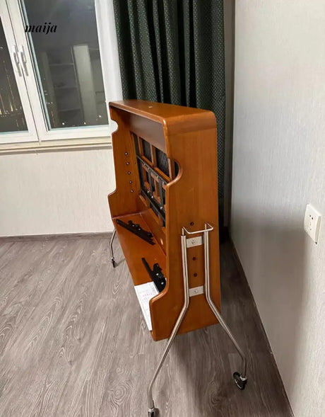 Cherry Wood Movable TV Stand from maija