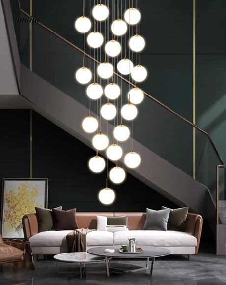 Round Staircase Chandelier from maija