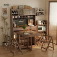 FUYUKI San Diego Retractable Dining Table and Cabinet from KENZAKI