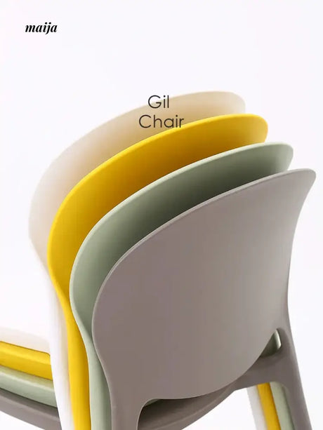 (Set of 2) Gil Plastic Dining Chair from maija