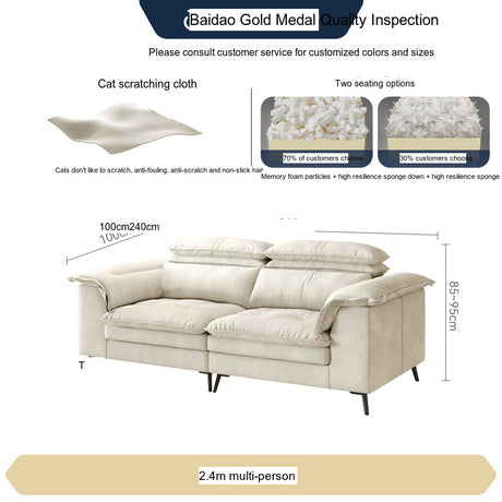 FASATI Jasper Elegant Down-Filled Minimalist Sofa from FASATI