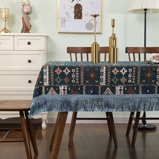 Geometric Vintage Tablecloth from maija