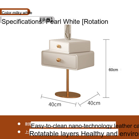 CH Oliver Creative Art Minimalist Storage Bedside Table from CH