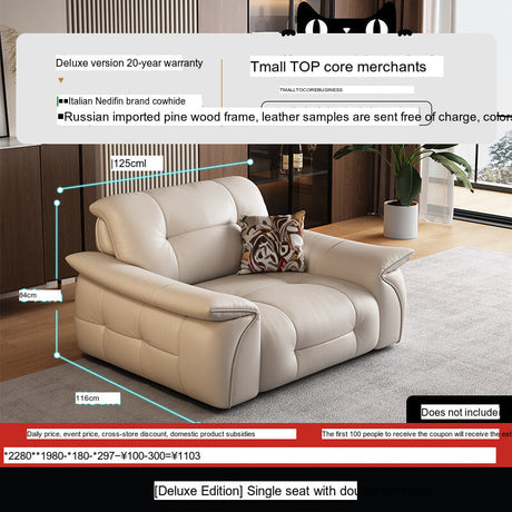 DIPU Nikolaj Cream Cowhide Sofa from DIPU