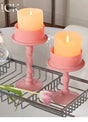 CLICK Fuchsia Spiral Candle Handmade for Valentine's Day from CLICK