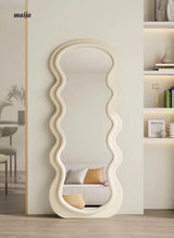 Wide Frame Wavy Mirror from Yueyang