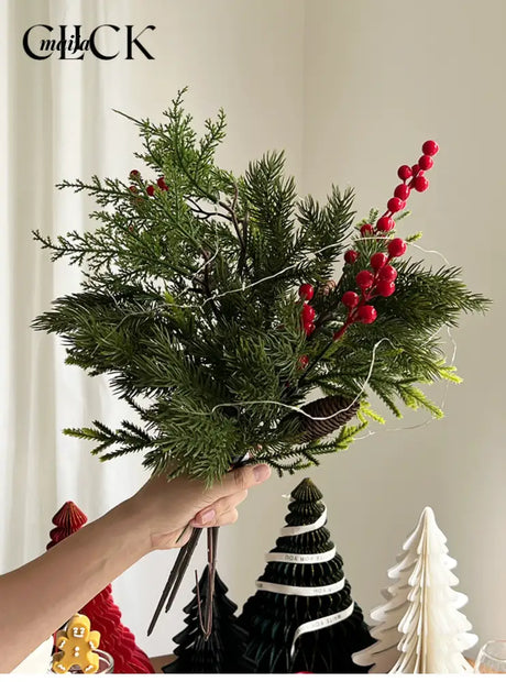 CLICK Green Pine Branch Christmas Decor Set from CLICK