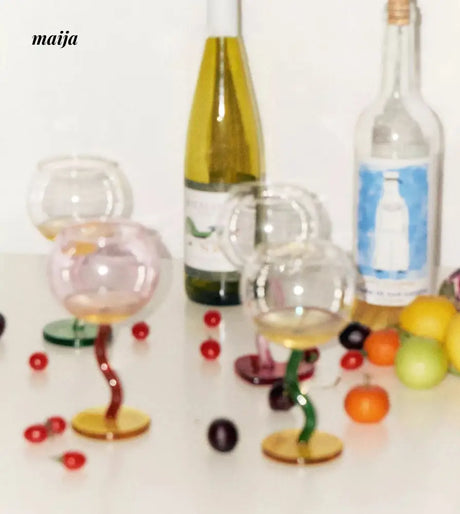 SOREMO Colourful Bubble Wine Glass from maija