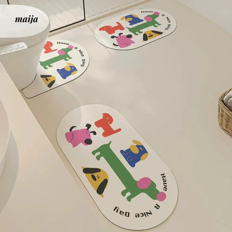 Have a Nice Day Bath Mat from maija