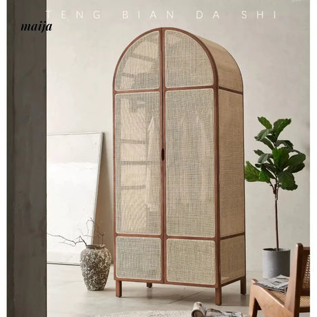 RATTAN CRAFTSMAN Double Door Rattan Wardrobe from RATTAN CRAFTSMAN