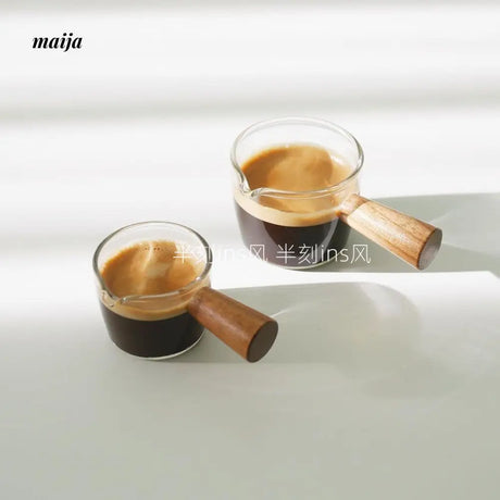 BANKE Japanese Mini Glass Milk Cup with Handle from BANKE