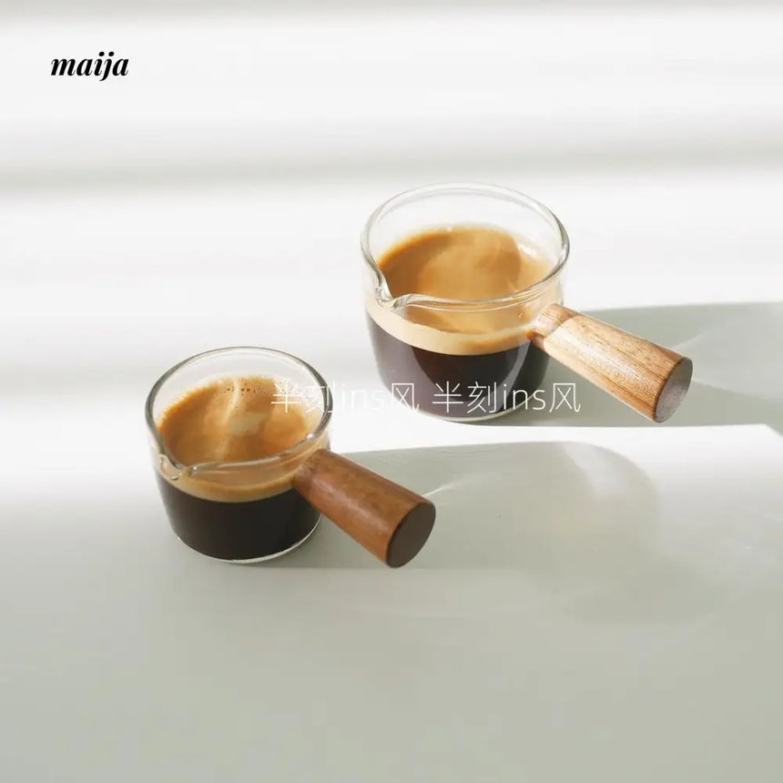 BANKE Japanese Mini Glass Milk Cup with Handle from BANKE