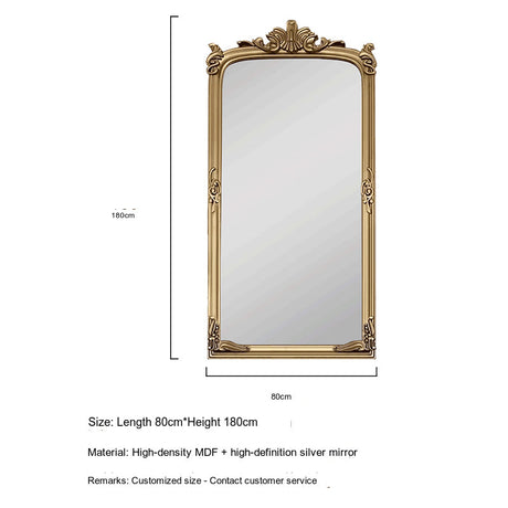 LANXESS Elowen Vintage Elegant Wall-Mounted Full-Length Mirror from LANXESS