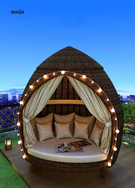 Outdoor Waterproof Rattan Igloo from maija