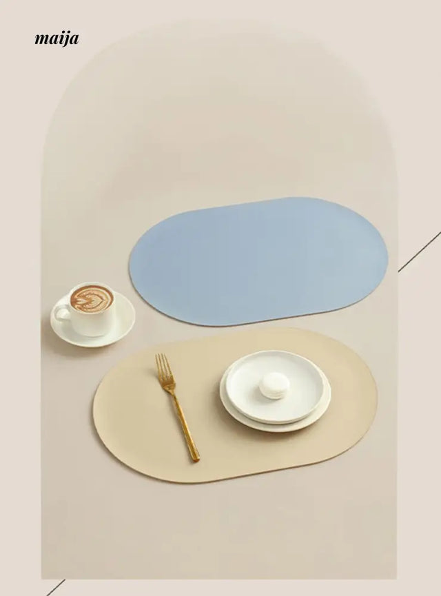 Oval Leather Placemat from maija