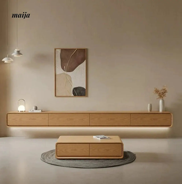 [Pre-Order] Dianne Solid Wood All in One TV Cabinet from Jun Chuang